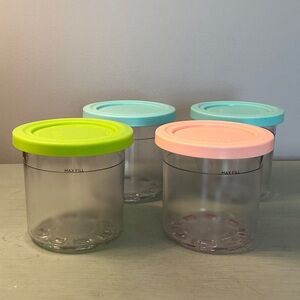 Ninja Creami 4 Pack Pints and Lids Containers